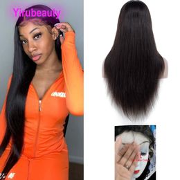 Peruvian Human Hair HD 13*4 Lace Front Wigs Water Wave Deep Waves Yaki Straight Body Weave 12-38inch 150% Density