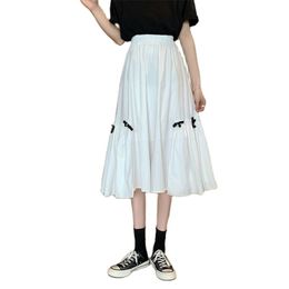 Women's half-length skirt bow knot is thin, all-match summer Korean fashion women's clothing 210520