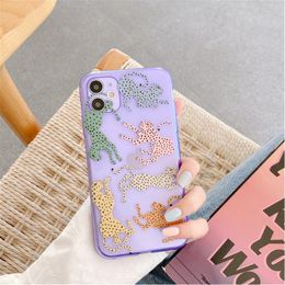 Leopard Soft Silicone Transparent Cases For iPhone 11 12 Pro Max X XR XS 7 8 Plus