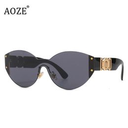 2021 Women Men Fashion Modern Brand Design Sun Glasses Cool Unique Rimless Style Luxury l UV400