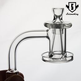 Smoking Accessories Quartz spinner banger set with 1 terp pearl, 1 carb cap, 1 cone Dab Rig 829/830 SKGA1781 SKGA1091 SKGA1780