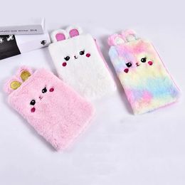 Colorful Cute Rabbit Plush Children Zipper Coin Purse Kids Wallet Pouch Case Bag Women Lady Mini Handbags Students Pen Bag