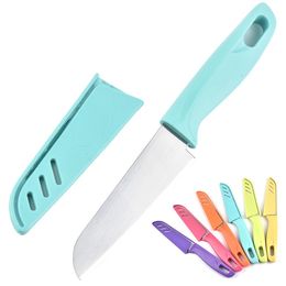 Household fruit paring knife kitchen with scabbard cutting vegetable Stainless steel