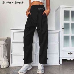 Black Suit Pants Woman High Waisted Y2k Spring Summer Harem Pants Female Bottom Streetwear Korea Chic Trousers Woman 2021 Q0801