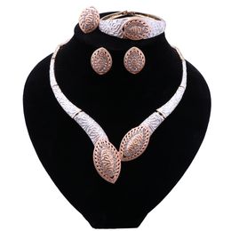 New Indian Jewelry Set Multicolor Bridal Wedding Crystal Dubai Jewellry Sets for Women Necklace Earrings Bracelet Ring