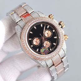 Diamond Watch Mens Automatic Mechanical Watches 41mm With Diamond-studded Steel Bracelet Sapphire Waterproof Women Wristwatch Montre de Luxe