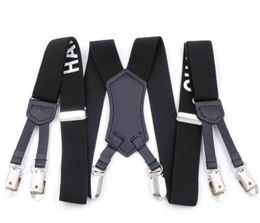 Factory Direct Men's and women Suspenders 3.0 * 115cm Six Clip Character Webbing Six Clip Wide Strap F29