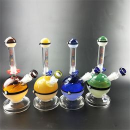 Small Cartoon Design Thick Glass Water Bongs Hookah Smoking Pipes Shisha for tobacco