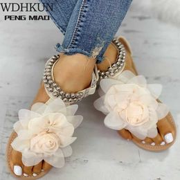 2020 Plus Big Large Size 43 Leisure Beach Vacation Comfortable Flat Summer Women Shoes Sandals Woman Flip Flops Shoes Woman Y0721