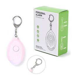 Home Self Defense Alarm 130dB Egg Shape Girl Women Security Protect Alert Personal Safety Scream Loud Keychain Emergency Alarms