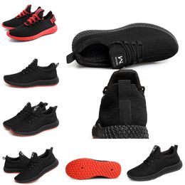 6B8U shoes running men Comfortable casual breathablesolid Black deep grey Beige women Accessories good quality Sport summer Fashion walking shoe