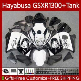 Bodywork For SUZUKI Hayabusa GSXR 1300 CC GSX-R1300 GSXR-1300 96-07 74No.42 White black 1300CC GSXR1300 96 97 98 99 00 01 GSX R1300 2002 2003 2004 2005 2006 2007 Fairing