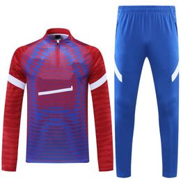 purple clothing UK - Gym Clothing Arrival Red Purple Long Sleeves Men Tracksuit Football Team Winter Soccer Jacket