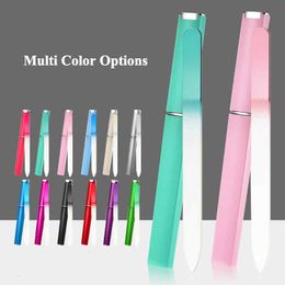 Fashion Nail Files Matt Glass Material Manicure Tools Wholesale Nails File Grinding and Polishing 12 Colours