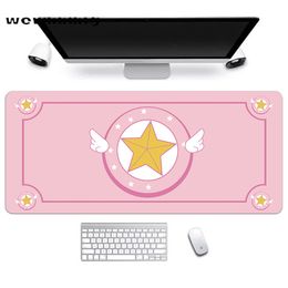 Cute Gaming Large Mouse Pad Anime Cardcaptor Sakura Mousepad Gamer 80x30cm Kawaii XL Locking Edge Laptop Notebook Desk Mat