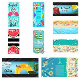 Beach Towel Microfiber Bath Towels For Adult Kids 22 Styles Rectangle Yoga Mat Shower Beach Towel Drying Bathroom 70*150cm Towels HHA4478