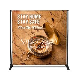 10ft Promotion Adjustable Fabric Banner Stand Advertising Display with Single Side Graphic Imprint