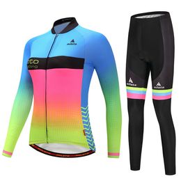 2024 Miloto Autumn Women Long Sleeve Quick Dry Anti UV Cycling Jersey Set Mountain Bike Outdoor Sports Clothing