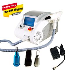 3 in 1 Portable Q switched yag laser tattoo removal machines with 1064nm 532nm 1320nm for skin rejuvenation