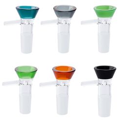CSYC G032 Smoking Pipes With Hand Sticker Glass Bowl 14mm 19mm Male Female Colourful Dabber Bong Bowls Nail