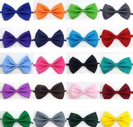 Adjustable Pet Dog Bow Tie Neck Accessory Necklace Collar Puppy Bright Color Pet Bow Mix Color 10.5*6.5cm by