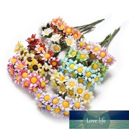 DIY Ball Stamen Wedding Decoration 10pcs/lot Mini Daisy Artificial Flowers Bouquet Multicolor Scrapbooking Flower flowers Factory price expert design Quality