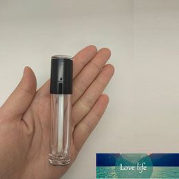 Packing Bottles Empty 5 ML Black Clear Round Cosmetic Containers Lipgloss Wand Tubes Lip Gloss Packaging 100pcs