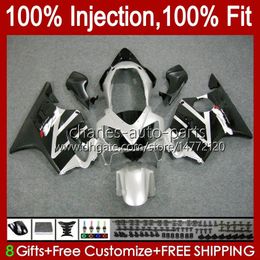 Injection Mould Body For HONDA Silvery Black CBR 600 F4 FS CC 600F4 600CC 1999-2000 Bodywork 54No.5 100% Fit CBR600F4 CBR600 F4 99 00 CBR600FS 1999 2000 OEM Fairing Kit