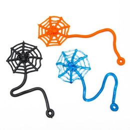 Halloween Spider Web Elastically Stretchable Sticky Toys Kids Birthday Funny Soft Material Vent Toy 0655