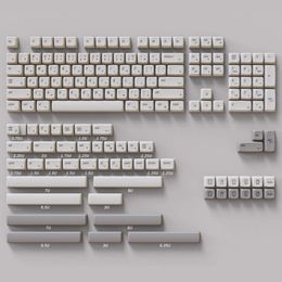 96 teclado clave mecánico Rebajas Teclados Muestra Blanco Diseño NP Perfil KeyCaps para Cherry MX Gateron Kailh Boxc Switch Teclado mecánico 64 87 96 104 PBT Cap
