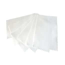 100 Pack 925 Silver Polishing Cloth polish, cleaners, cleaner, polishes White 11x7cm Jewelry Care Tools Plasitic Individually Wrap Burnishing