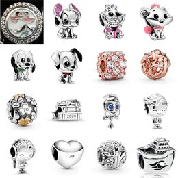 NEW 2021 100% 925 Sterling Silver Jewel Love Puppy charm Fit DIY Original Bracelet Fshion Jewellery Gift