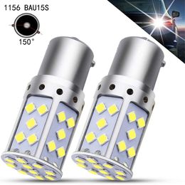 10Pcs 1156 PY21W BAU15S 3030 35SMD LED Car Bulbs Wide Voltage 12V 24V For Reversing Reverse Lights, Turn Signal Lights