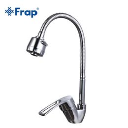 Frap Arrival Kitchen sink Faucet Mixer Cold and water Kitchen Tap Single Hole Water Tap Zinc alloy torneira cozinha 210724