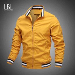 New Men's Bomber Zipper Jacket 2020 Autumn Male Casual Streetwear Jackets Hip Hop Overcoats Slim Fit Pilot Coat Men Clothing Y1122