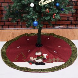Оптовые виды рождественских украшений юбка деревьев 42 дюйма Санта-Снеговики Деревья орнамент Пендэннт Рождественские подарки