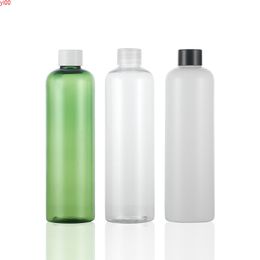 300ml clear/white/green empty plastic cosmetic bottles containers with caps, 300cc massage oil packaging PET Inner stoppgood qty