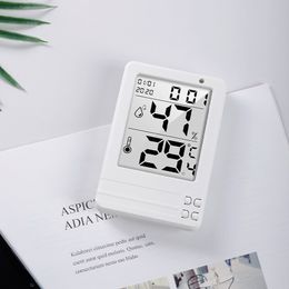 Electronic Digital Temperature Humidity Meter Thermometer Hygrometer Indoor Outdoor Weather Station Clock High Quality