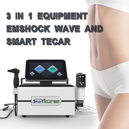 High Intensity 3 in 1 Tecar CET RET EMS Shock Wave Therapy Equipment For Body Pain Relief ED Treat Machine