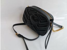 Women Top quality shoulder gold chain crossbody bag handbags famous purse female leather message cross body bags zzz22