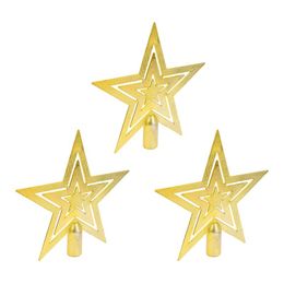 Christmas Decorations 3pcs Tree Topper Stars Decoration Decorative Ornaments