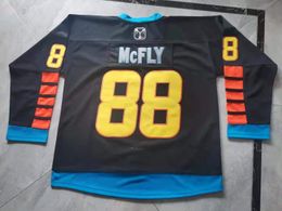 rare Hockey Jersey Men Youth women Vintage Geeky Jerseys GIGAWATTS MCFLY Size S-5XL custom any name or number