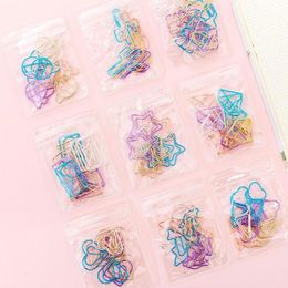 Bookmark Metal Special-shaped Paper Clips Paperclips Kawaii Supplies Pos Binder Cute Stationery Tickets School Notes Z1b6