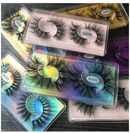 Hand Made Reusable Messy 3D Fake Eyelashes 2 Pairs Set Soft & Vivid Thick Curly False Lashes Makeup Accessories For Eyes Easy To Wear 8 Models DHL
