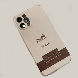 2019 casos de silicone bonito do iphone 5s Luxurys Designers Casos de telefone de couro H Marca para iphone 11 12 13 pro promax 7/8 xr xsmax capa de moda capa anti-caça D2111015Z