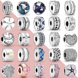 Clip Charms 925 Sterling Silver Stopper Fit Original Bracelet Diy Women Jewelry Gift Bangles Accessories