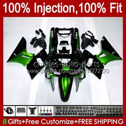 Injection OEM Body For KAWASAKI NINJA ZZR 600 400 ZZR400 1993 1994 1995 1996 1997 1998 1999 84HC.119 ZZR600 metal green new ZZR-400 ZZR-600 00 01 02 03 04 05 06 07 ABS Fairing