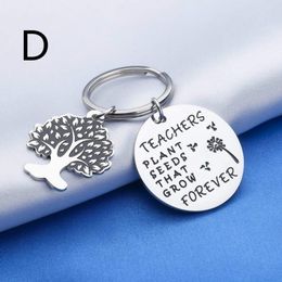 10Pieces/Lot Gifts for Teacher Appreciation Keychain Jewelry Retirement End of Year Gift for Instructor Professor Mentors