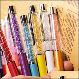 Writing Supplies Business & Industrial11 Colours 14.5Cm Diamond Ballpoint Pen Crystal Pens Stationery Ballpen Office School Promotion Gift Ea