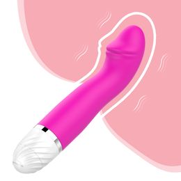 Massage Dildo Vibrator Female Masturbator Sex Toys for Women G-spot Stimulate Female Vagina Clitoris Massager Strong Vibration AV Stick